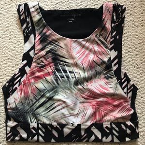 Nanette Lapore high neck mesh sports bra medium